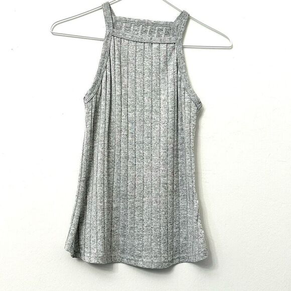 Shein Halter Ribbed Sleeveless Pullover Gray Tank Top Small - Picture 1 of 3